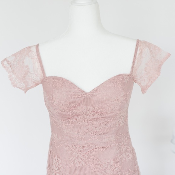 NWT Pink Lace Minidress - Picture 2 of 4
